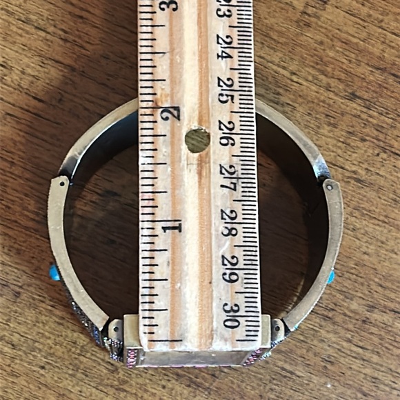 Jules Jurgensen Brass Tone Ladies Rhinestone Jeweled Bracelet Watch NEW BATTERY - Picture 14 of 17